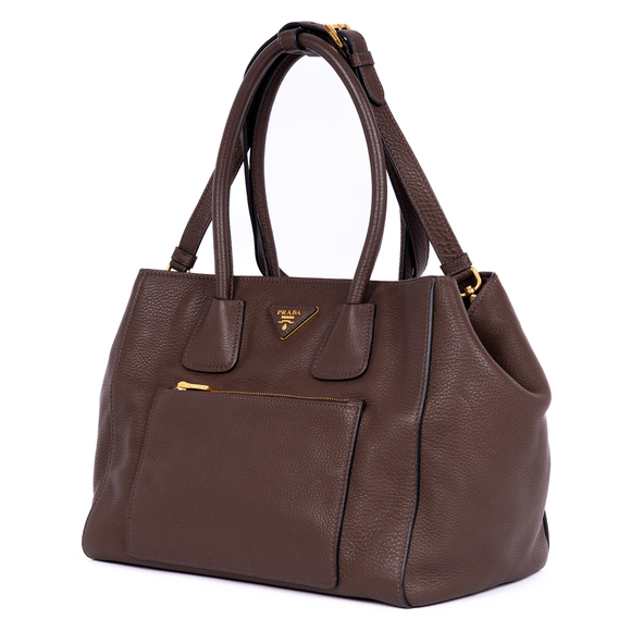 Prada Front Zip Pocket Shopping Tote - Picture 2 of 11